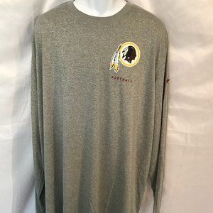 Nike NFL Onfield Apparel Dri-Fit Red Skins Long Sleeve Athletic Big & Tall Shirt